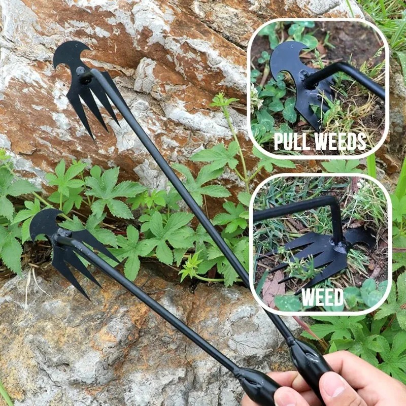 Gardening Tools To Remove Grass - 2 in 1 Garden Rake Manual