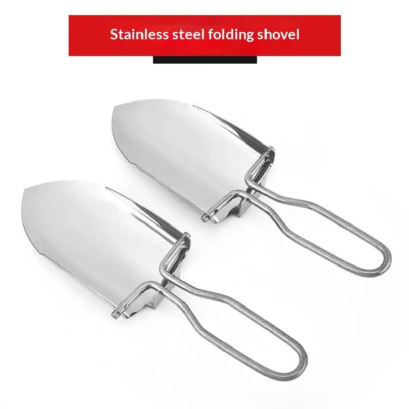 Gardening Tools Spade - Stainless Steel Folding Shovel Spade 2pcs