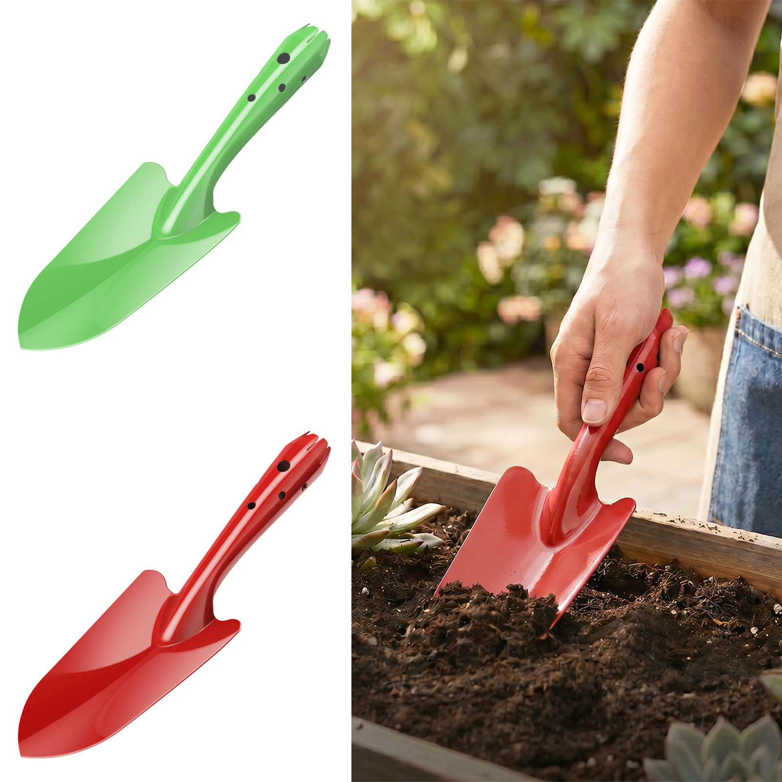 Gardening Tools Spade - Garden Trowel Rust Resistant Metal Garden