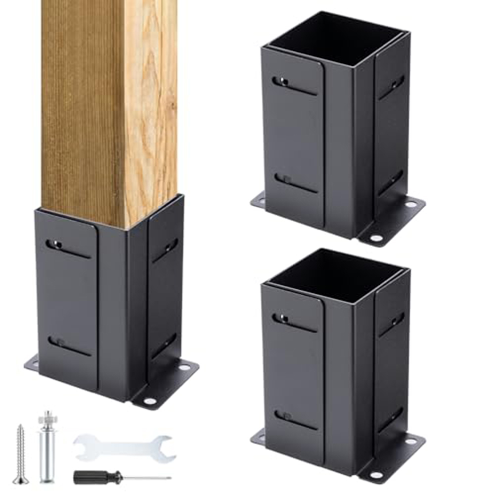 Gardening Tools Wooden - Post Base Kit Adjustable Post Bracket