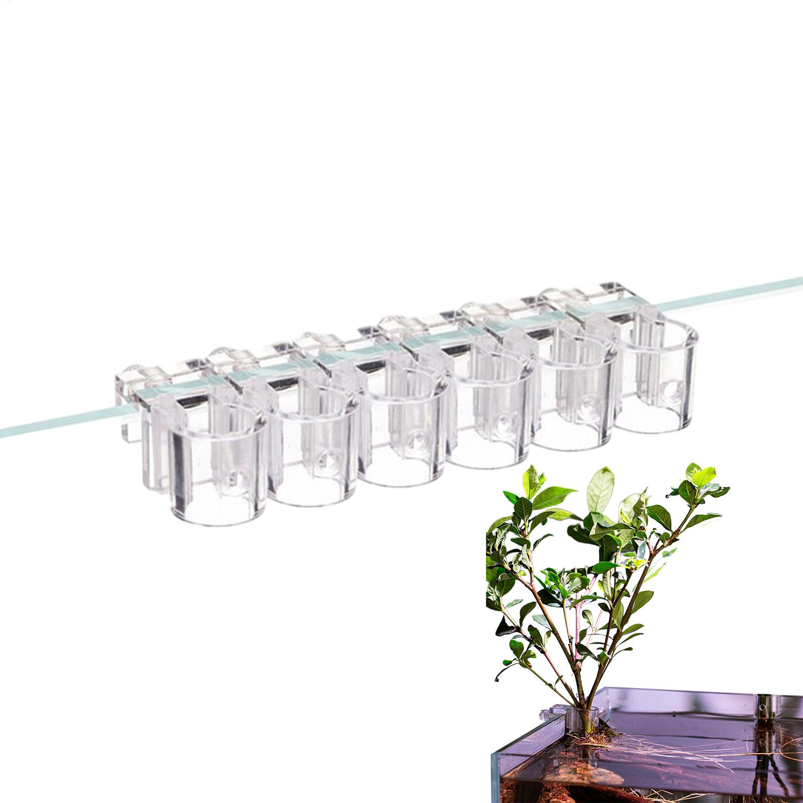 Hanging Planter Basket - Aquarium Plant Basket Transparent Fish Tank