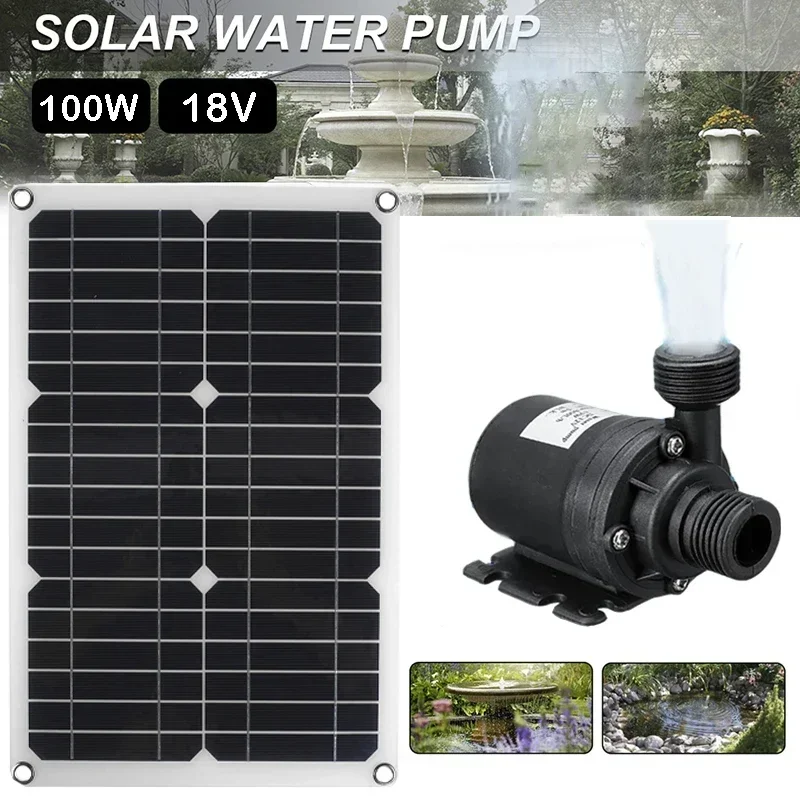 Gardening Tools Lowes - 100W 800l/h Brushless Solar Water Pump