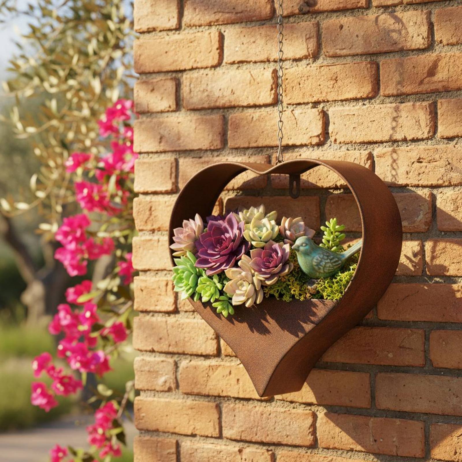 Heart Shaped Metal Planter Wal - огляд і ціна Hanging Planter Basket
