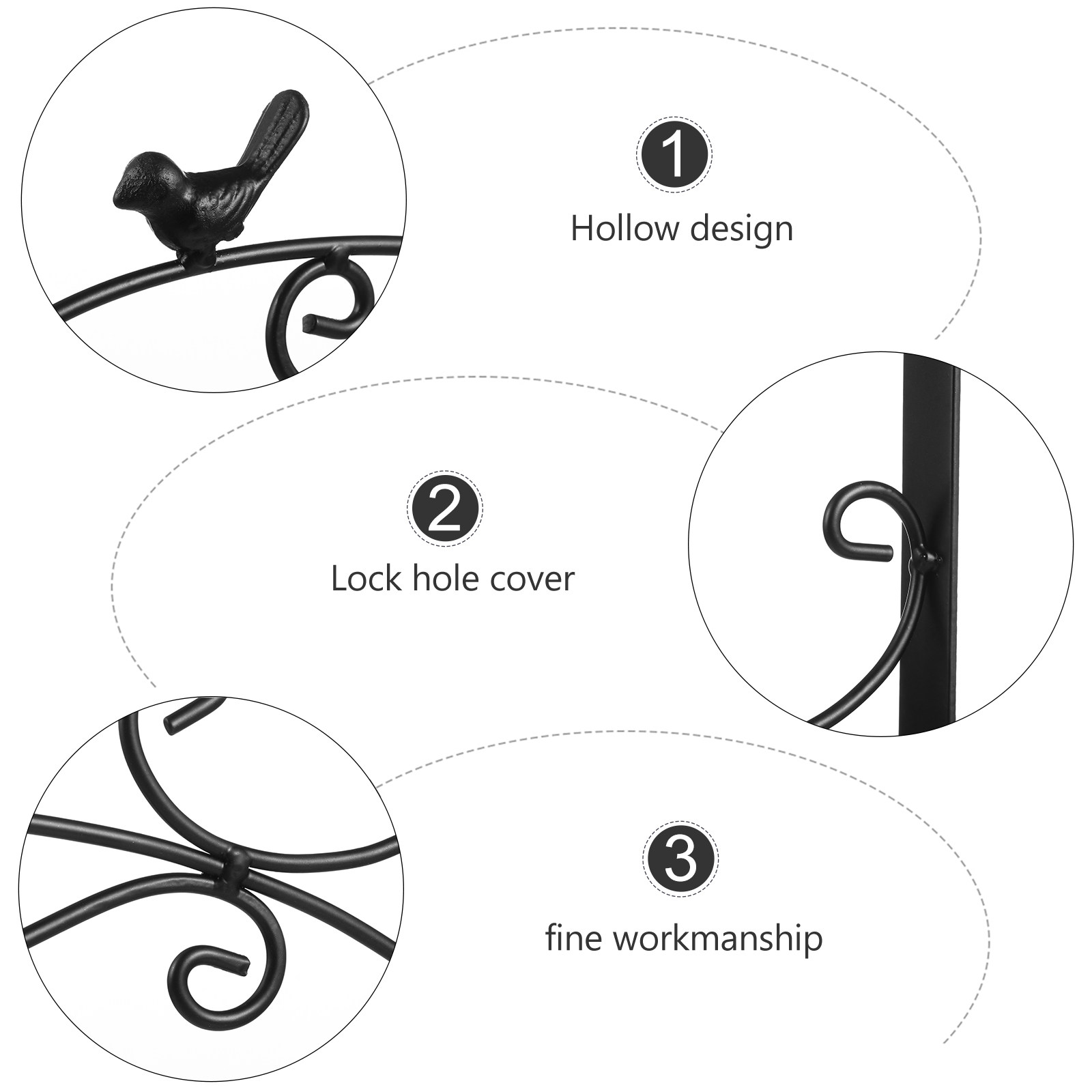 Rustic Iron Wall Hook for Hang - огляд і ціна Hanging Planter Basket
