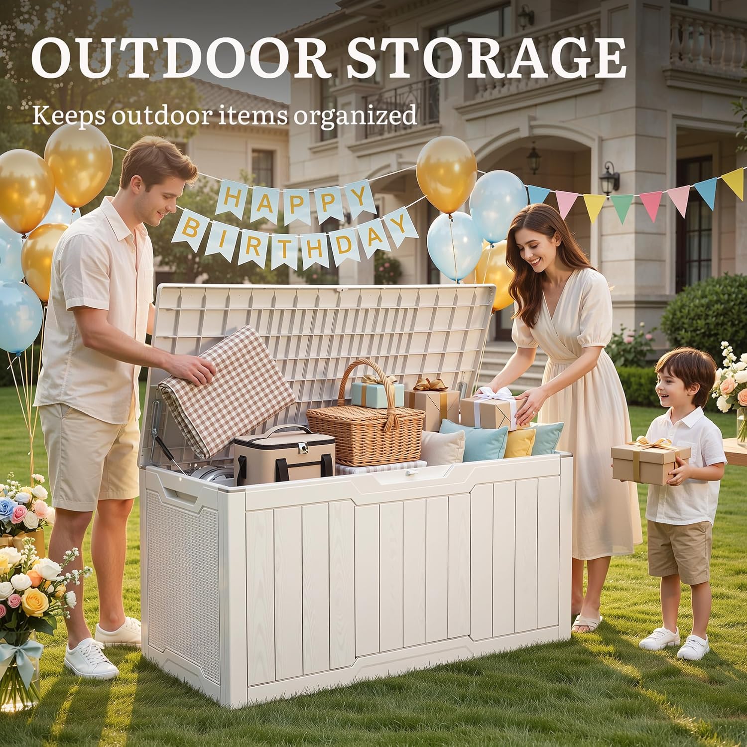 100 Gallon Large Outdoor Deck  - огляд і ціна Gardening Tools Images