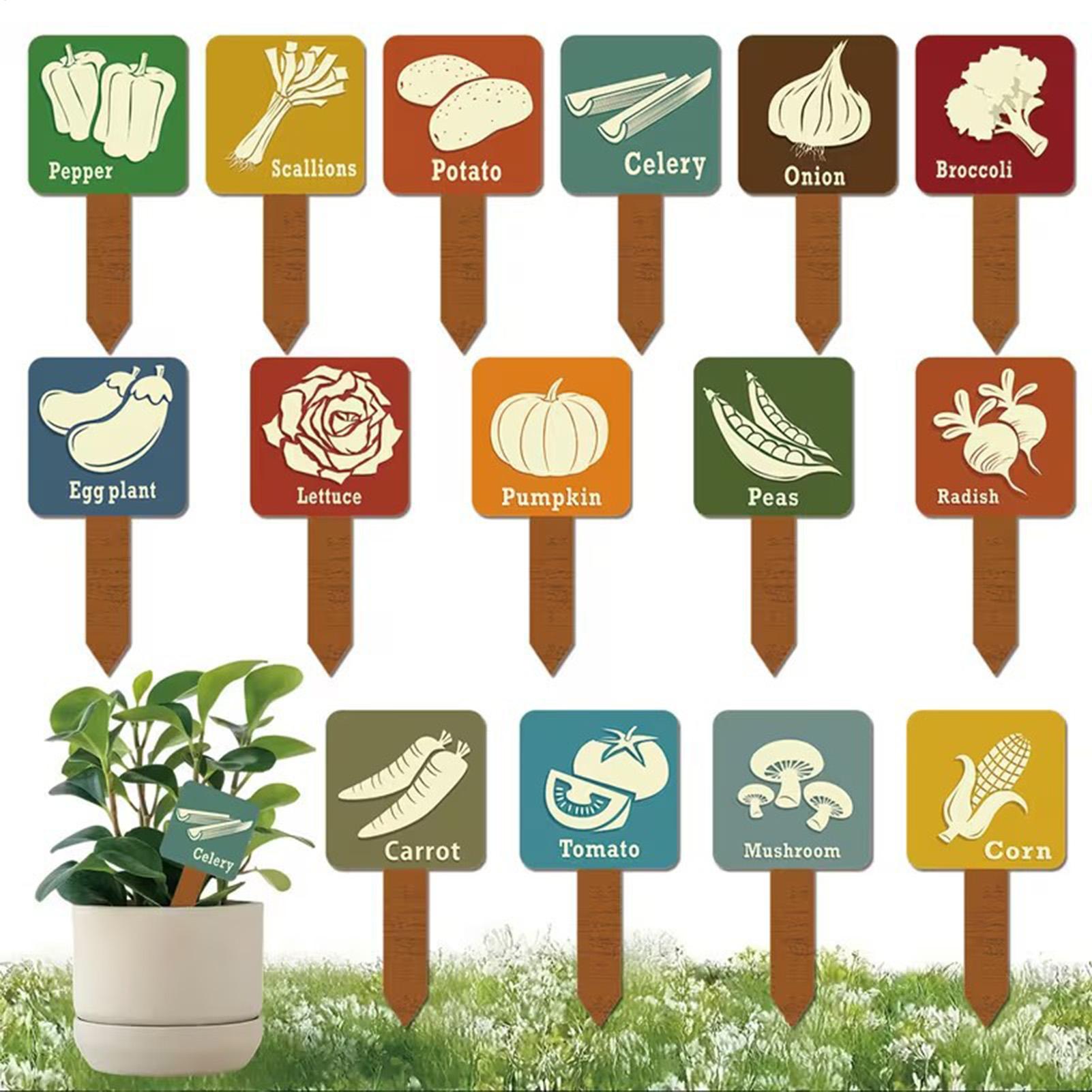 15 Pieces T-shape Signs Tags M - огляд і ціна Plant Label Tags