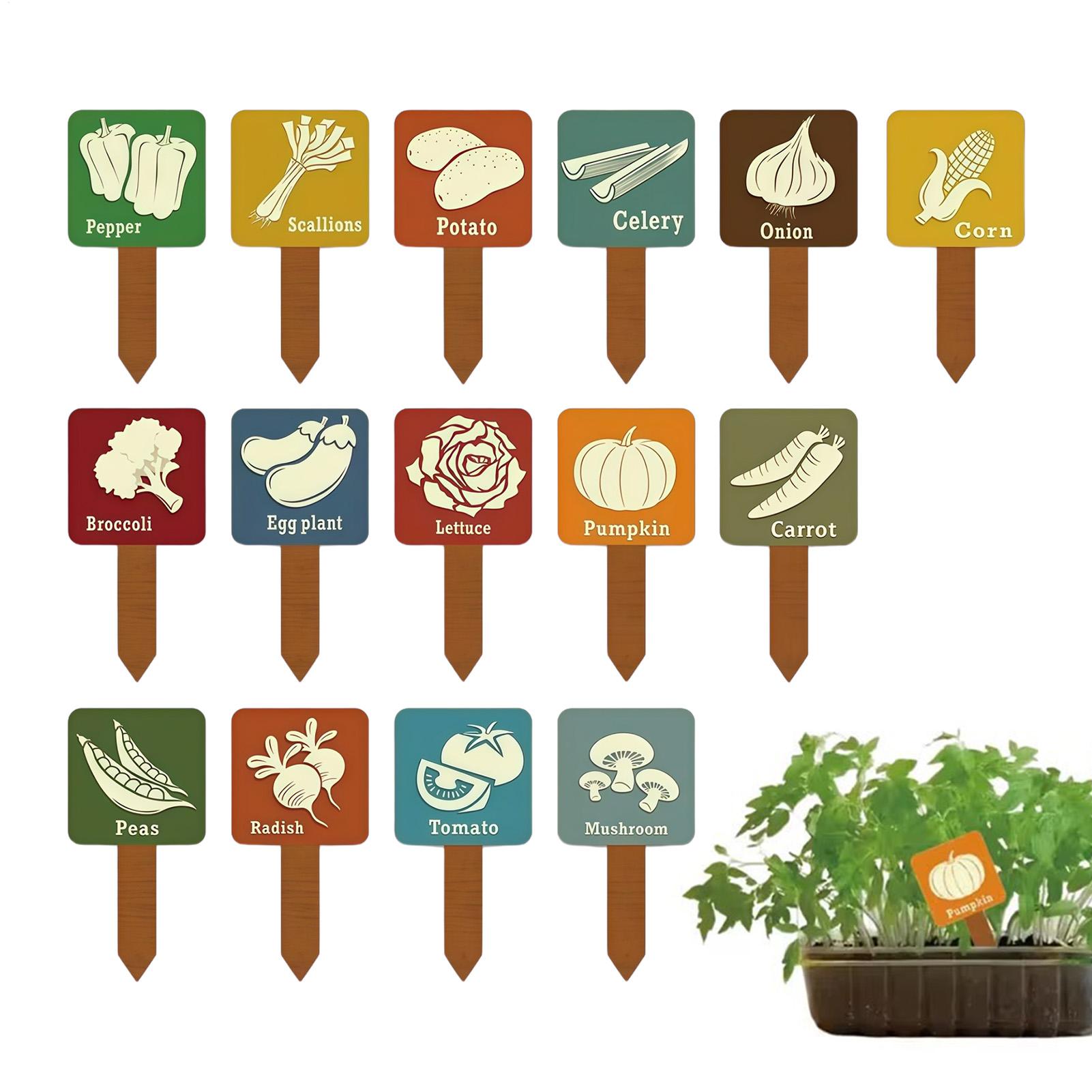 15 Pieces T-shape Signs Tags M - огляд і ціна Plant Label Tags