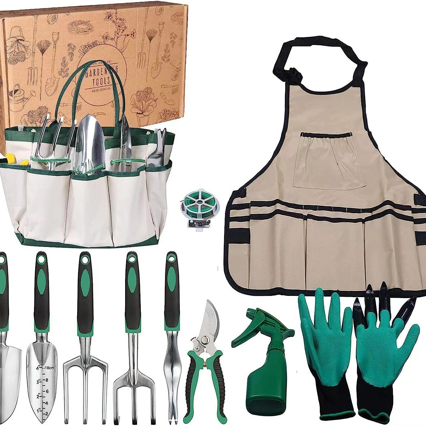 11 Pcs Garden Tool Set Aluminu - огляд і ціна Gardening Tools Spade