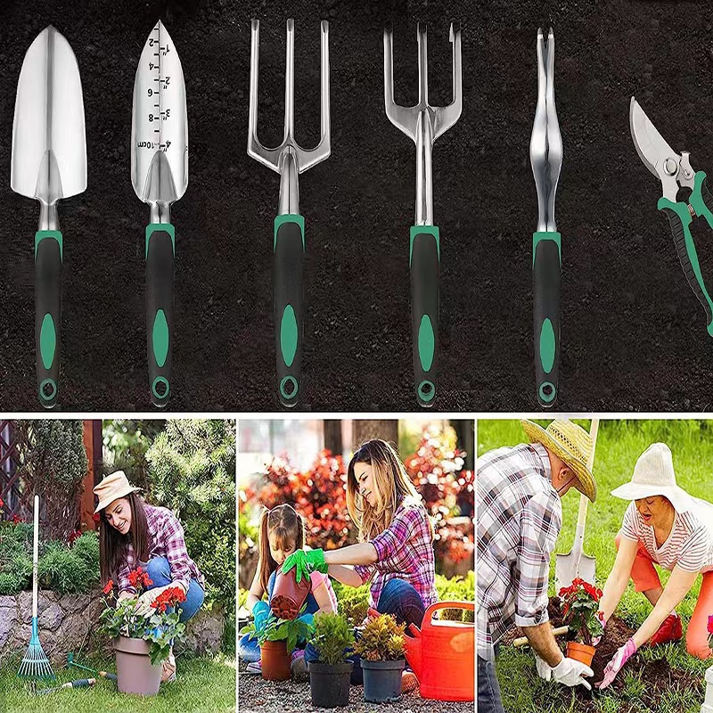 11 Pcs Garden Tool Set Aluminu - огляд і ціна Gardening Tools Spade