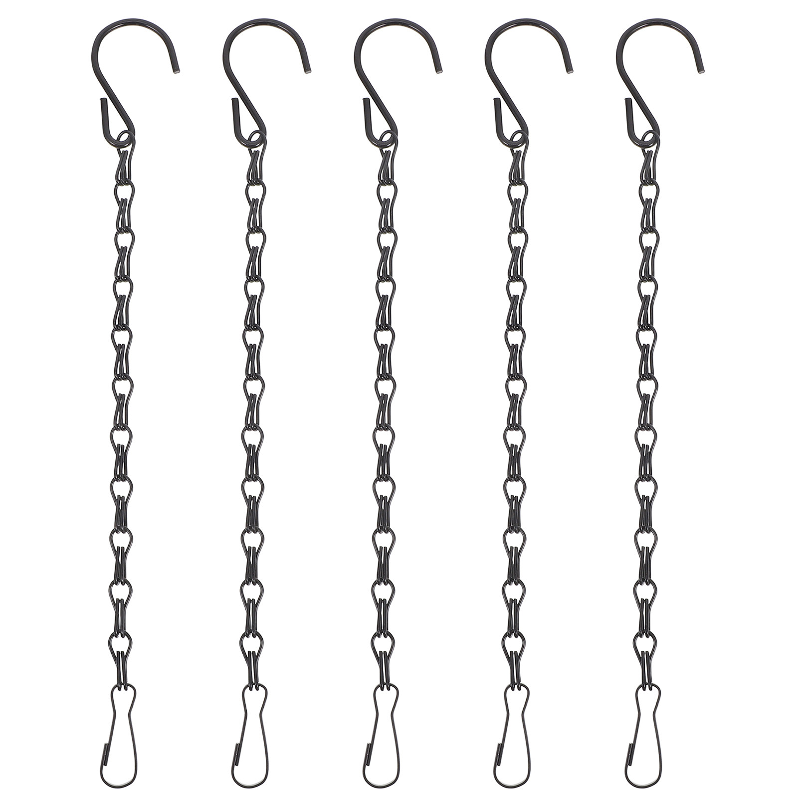 5Pcs Black Double Hook Chain H - огляд і ціна Hanging Planter Basket