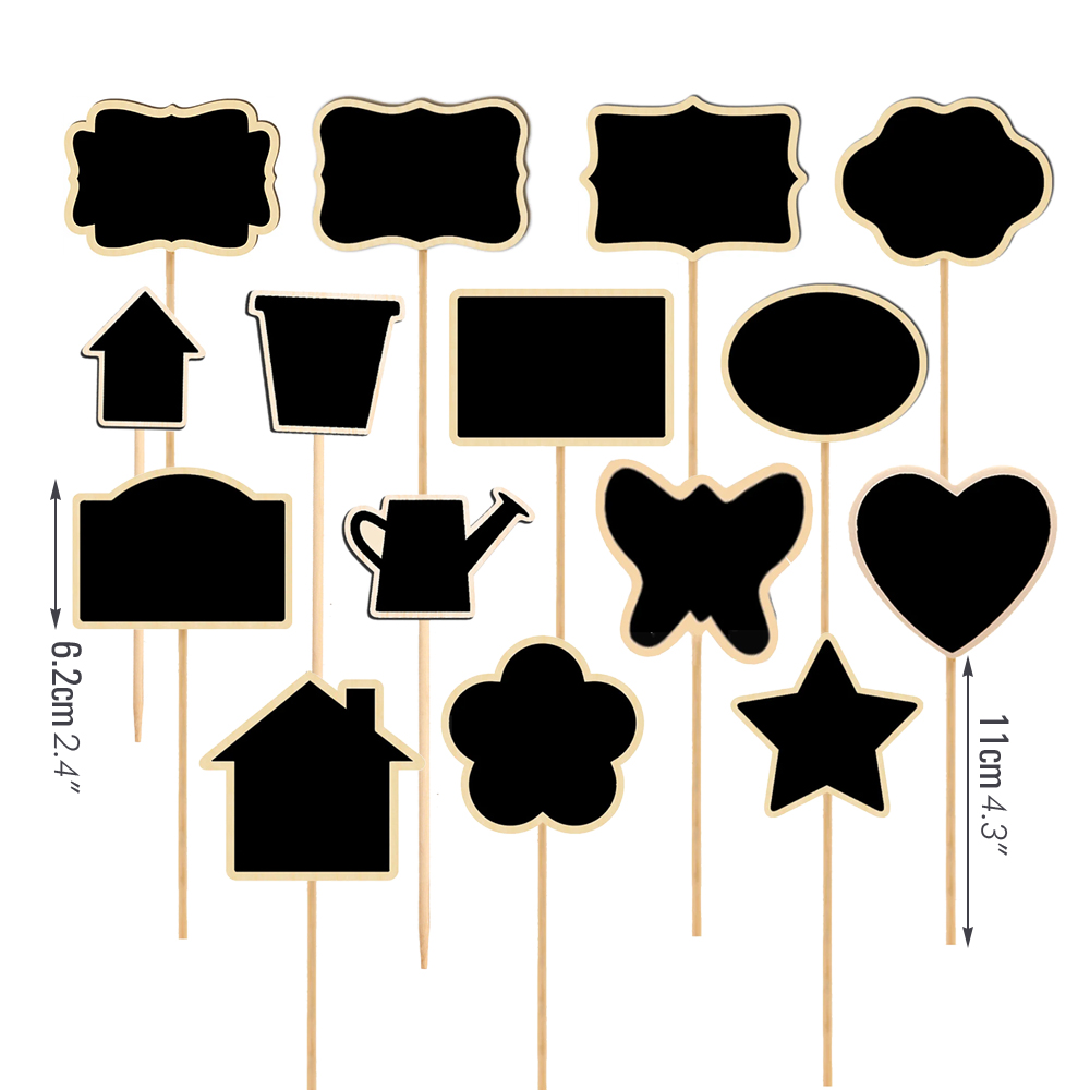 10PCS Wood Mini Chalkboard Sig - огляд і ціна Plant Label Tags