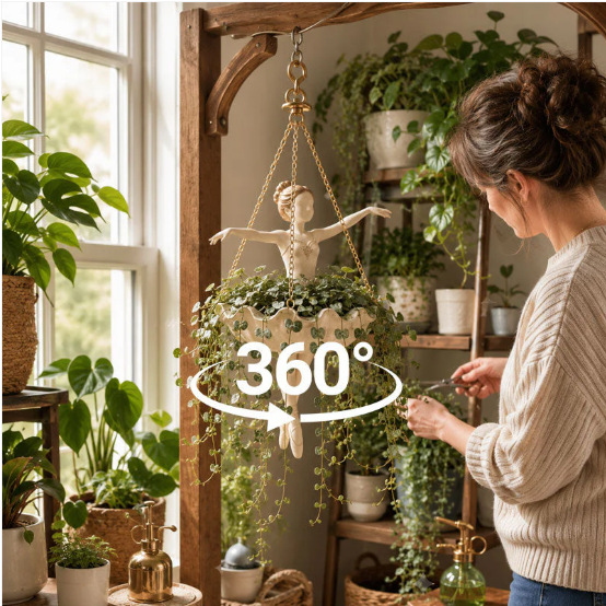 New Ballet Dancer Hanging Plan - огляд і ціна Hanging Planter Basket