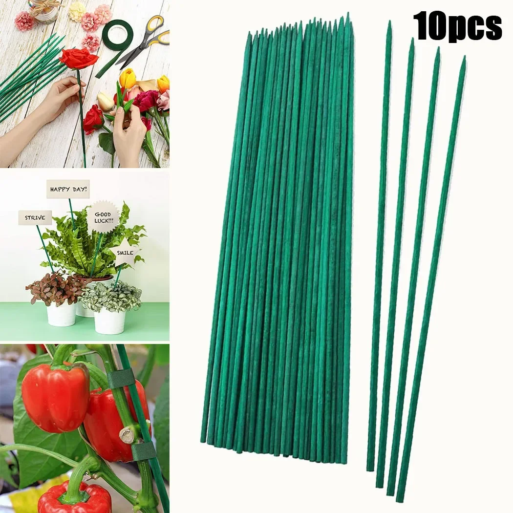10pcs 40cm Green Bamboo Plant  - огляд і ціна Gardening Tools Wooden