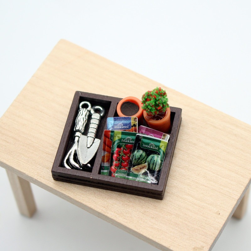 Dollhouse Gardening Wooden Box - огляд і ціна Gardening Tools Spade