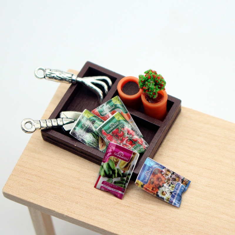 Dollhouse Gardening Wooden Box - огляд і ціна Gardening Tools Spade