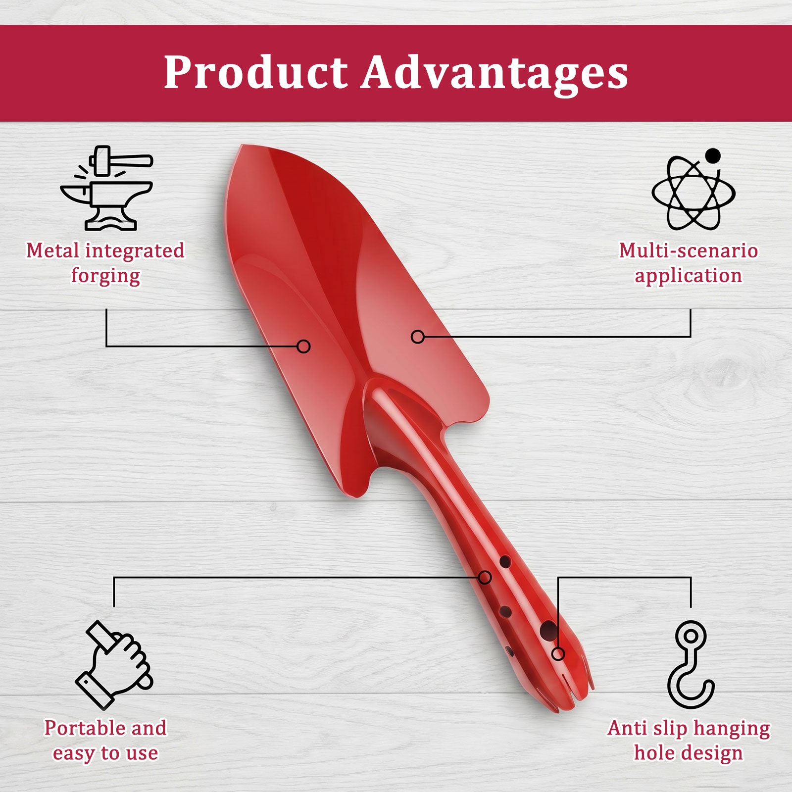 Garden Trowel Rust Resistant M - огляд і ціна Gardening Tools Spade