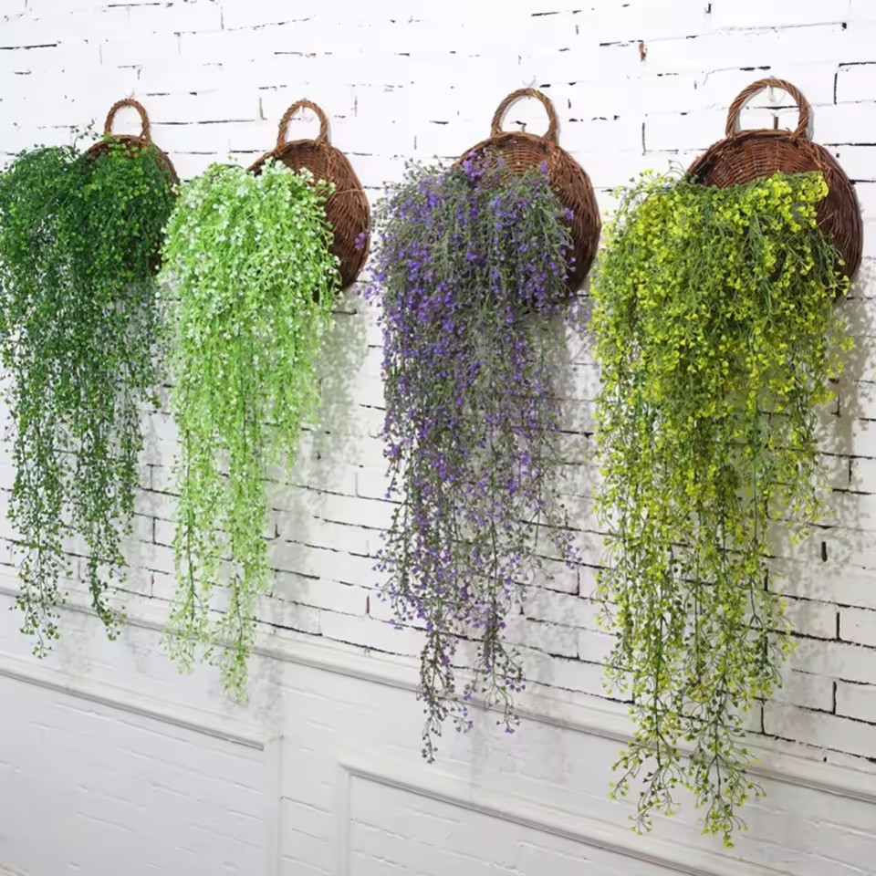 Hand Made Wicker Rattan Flower - огляд і ціна Hanging Planter Basket