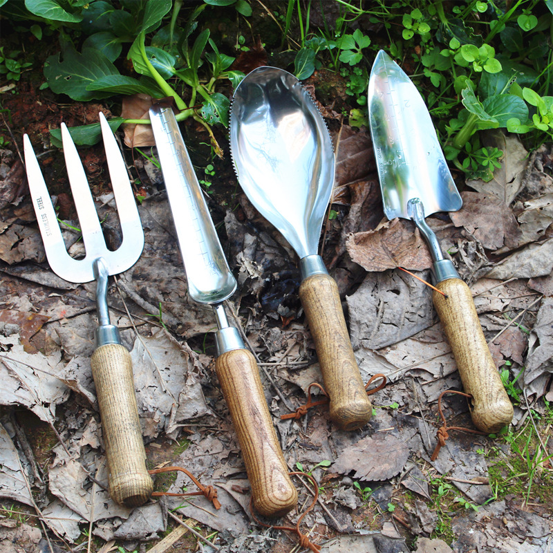 8-Piece Stainless Steel Garden - огляд і ціна Gardening Tools Wooden