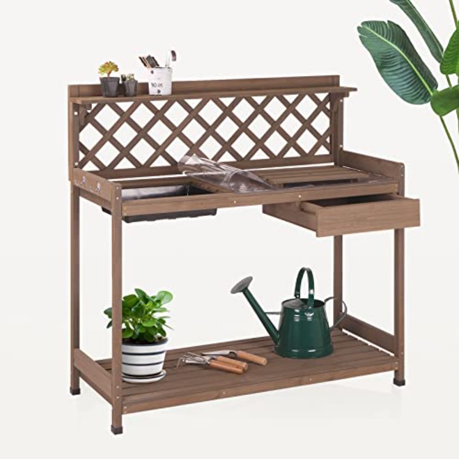 Outdoor Potting Bench For Gard - огляд і ціна Gardening Tools Wooden