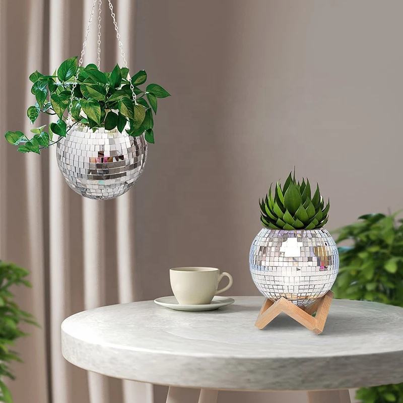 Disco Mirror Ball Hanging Flow - огляд і ціна Hanging Planter Basket