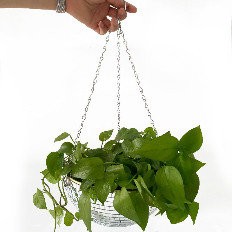 Disco Mirror Ball Hanging Flow - огляд і ціна Hanging Planter Basket