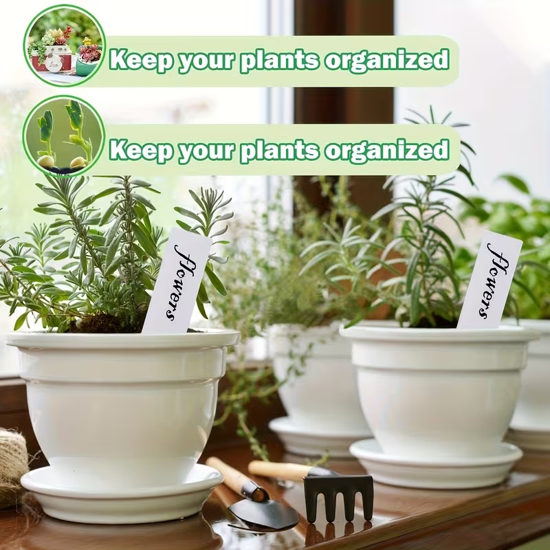100pcs White Waterproof Plant  - огляд і ціна Plant Label Tags